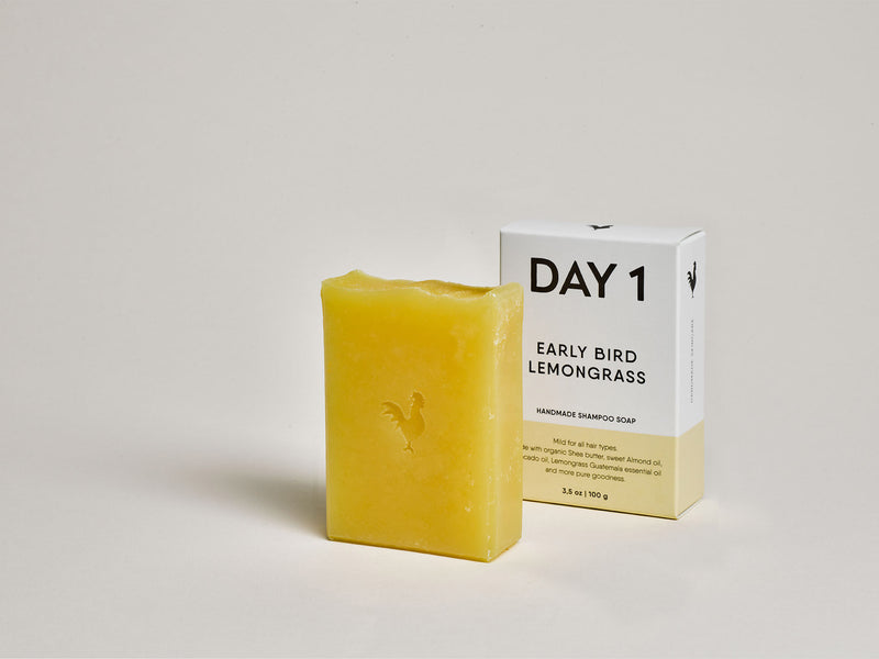 Early Bird Lemongrass - natuurlijke zeep shampoo bar