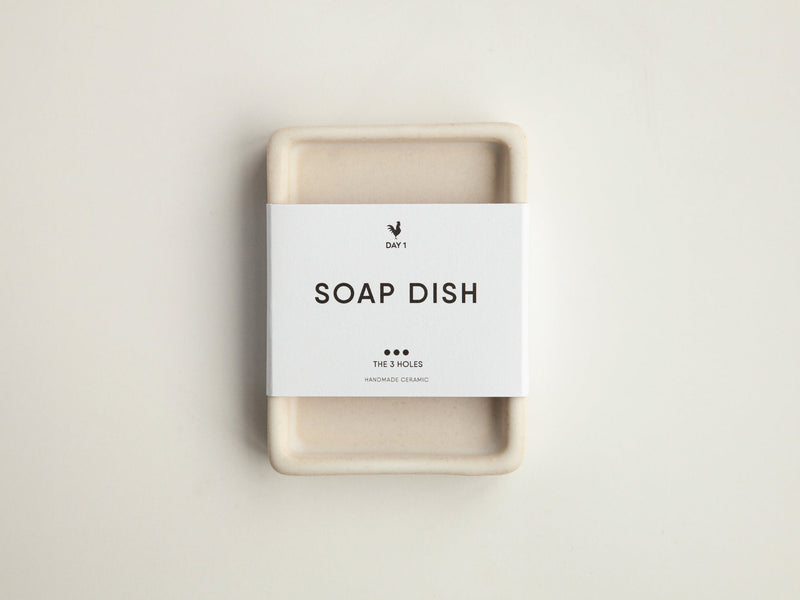 Soap dish White - open