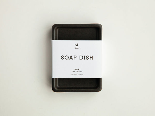 Soap dish Black - open